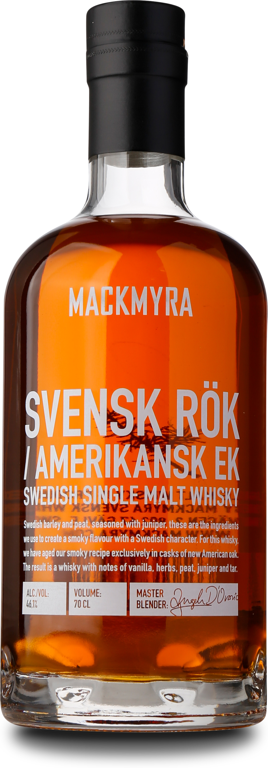 Mackmyra Svensk Rök/Amerikansk Ek 46,10%, 70 cl, Mackmyra
